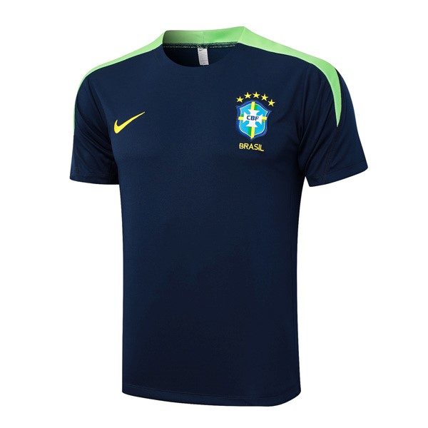 Camiseta Entrenamiento Brasil 2024 2025 Azul Verde